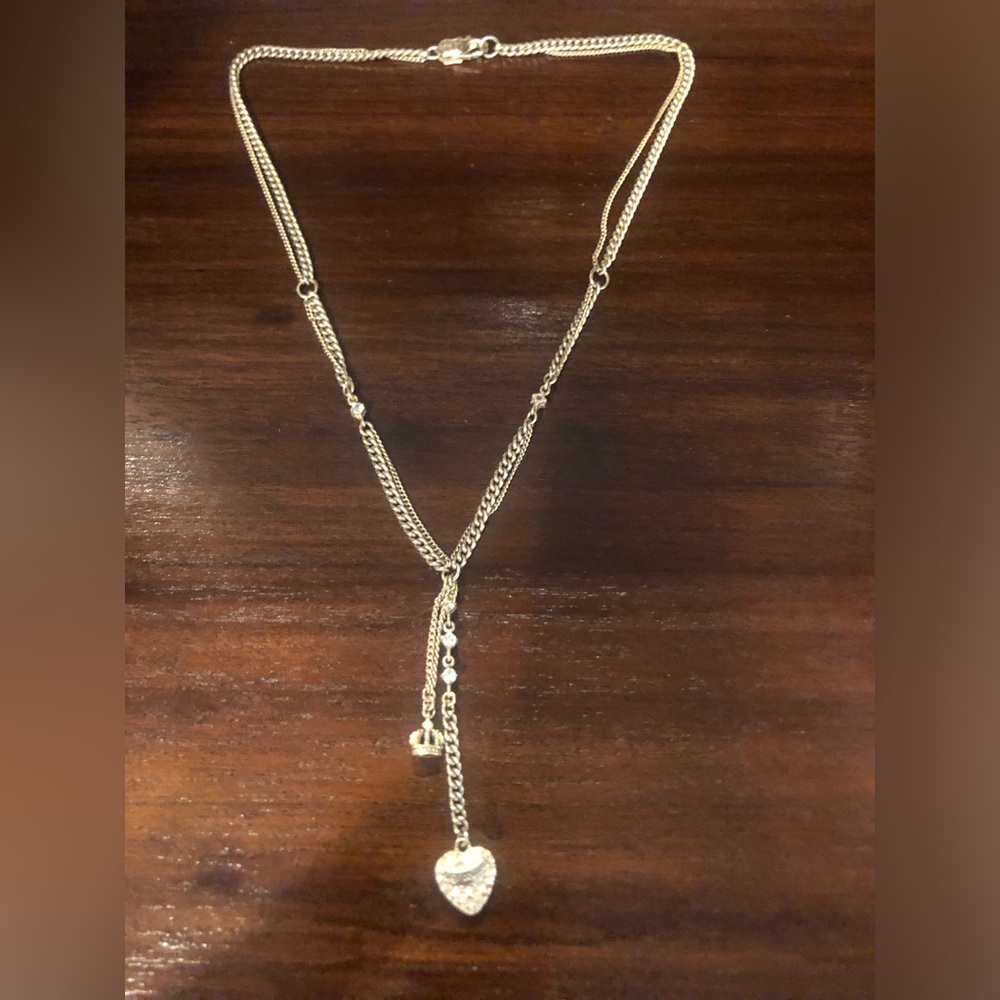 Vintage Juicy double strand heart necklace